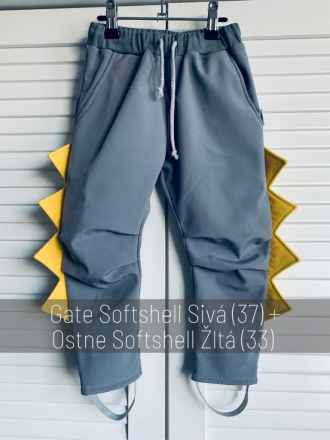 Softshell gate NEW s kaliopkovou gumkou - DINO - jeseň/ZIMA 