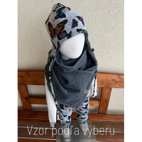 Warmkeeper ušiačka podšitá warmkeeprom - vzorovaná - dvojvrstvová