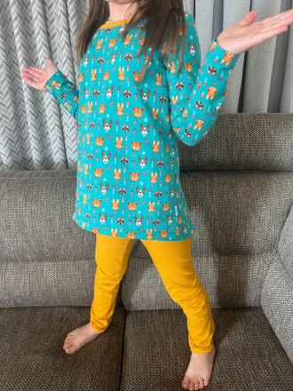 Detské pyžamko ZVIERATKÁ - tunikový strih